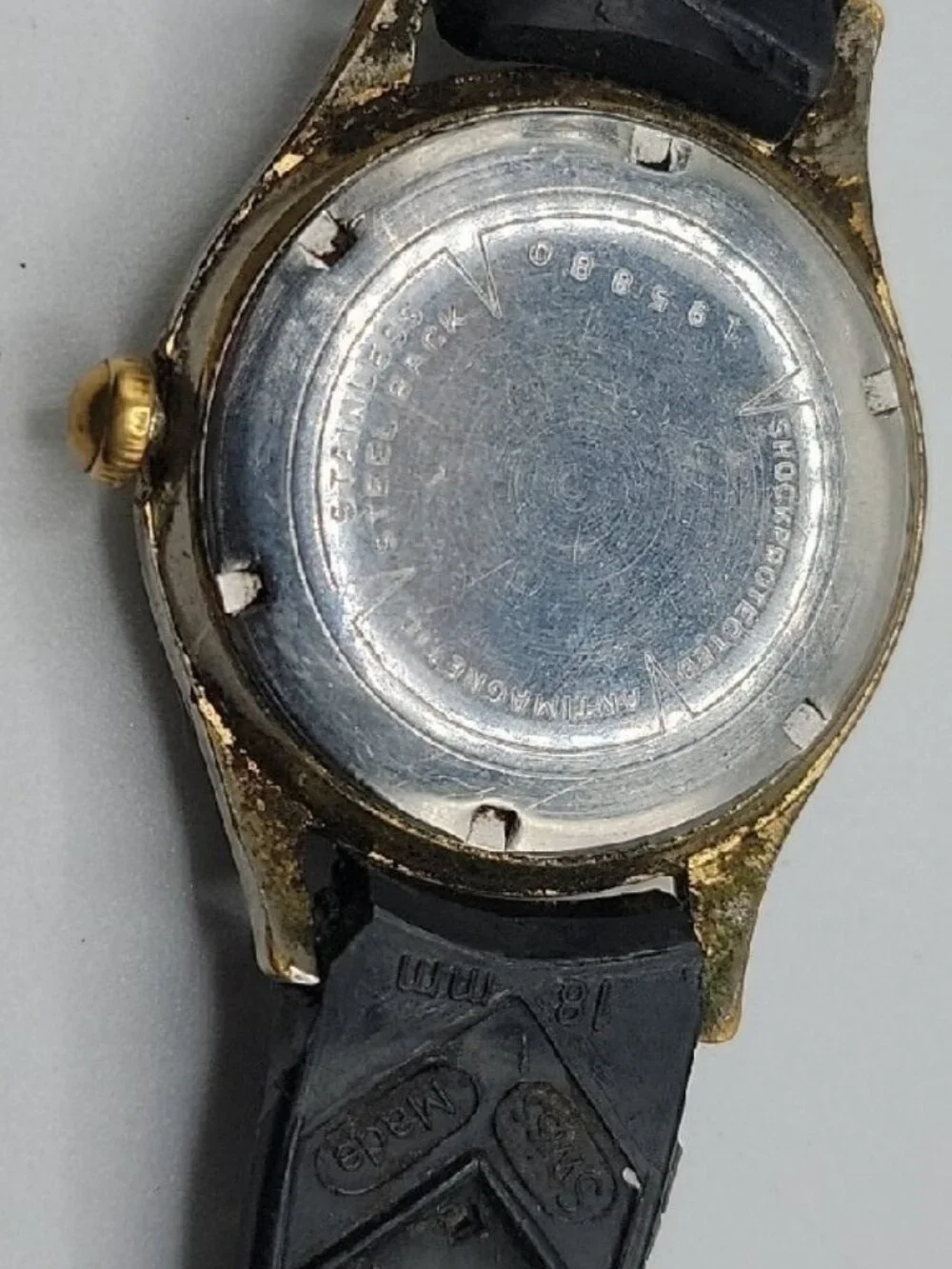Vtg 1950s Winton Military Watch 17J Manual RUNS Swiss Tropic MOD DEP Strap 18mm